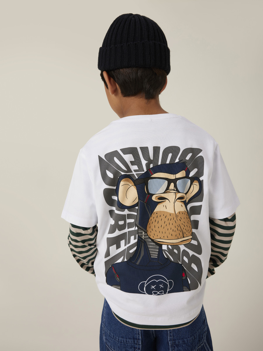 T-shirt van het merk Name It in het Ecru