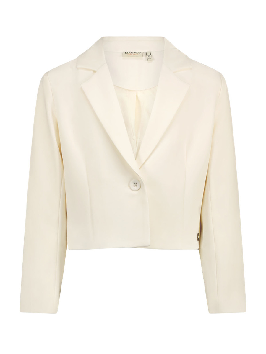 Blazer van het merk Like Flo in het Ecru