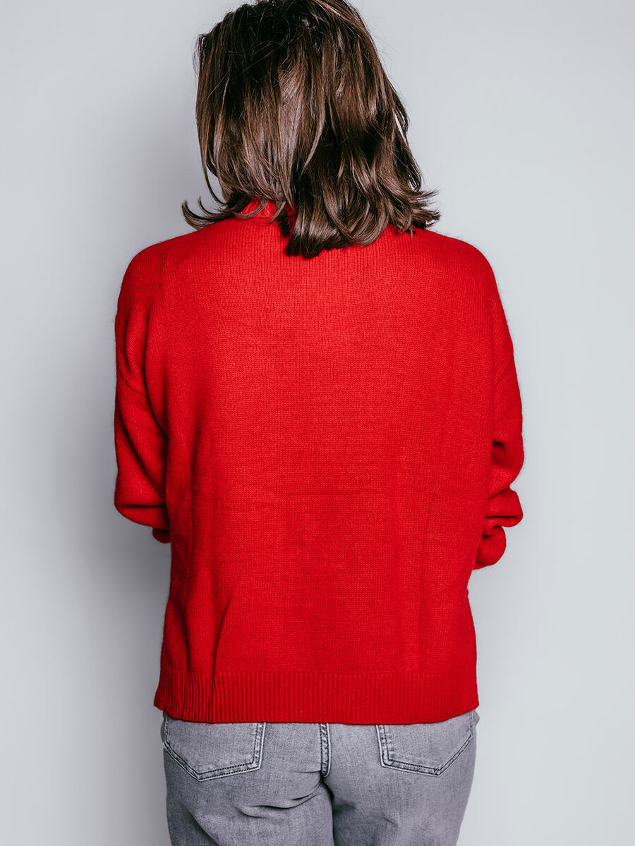 Pull van het merk Mika Elles in het Rood