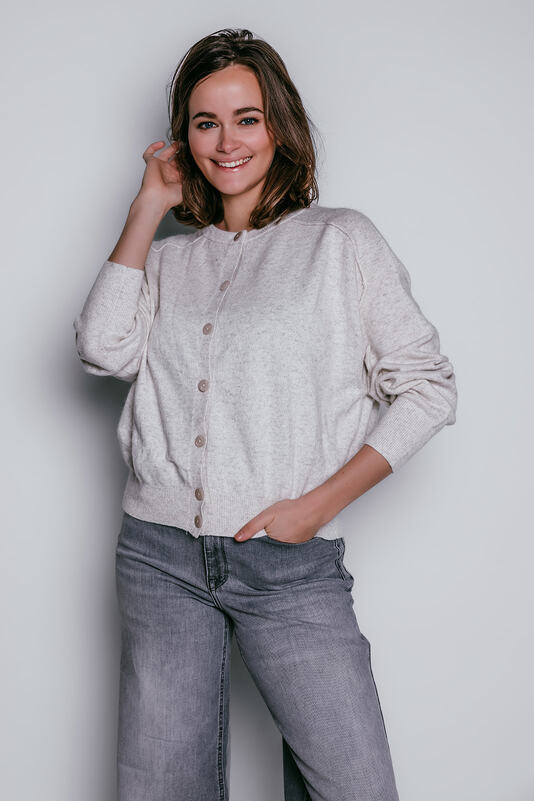 Gilet van het merk Mika Elles in het Beige