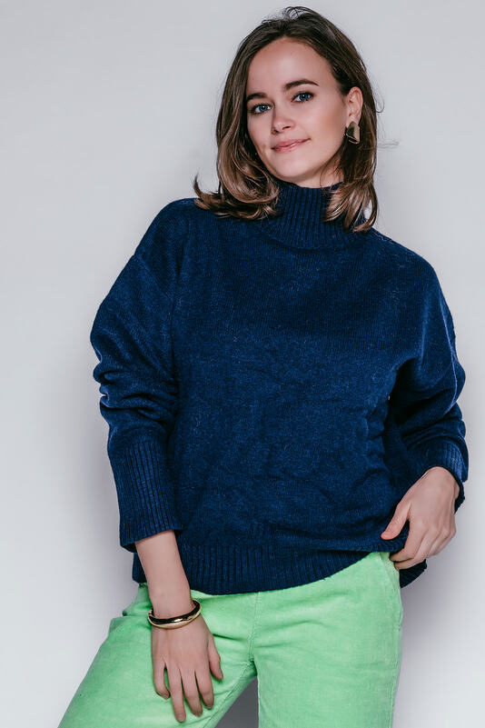 Pull van het merk Mika Elles in het Marine