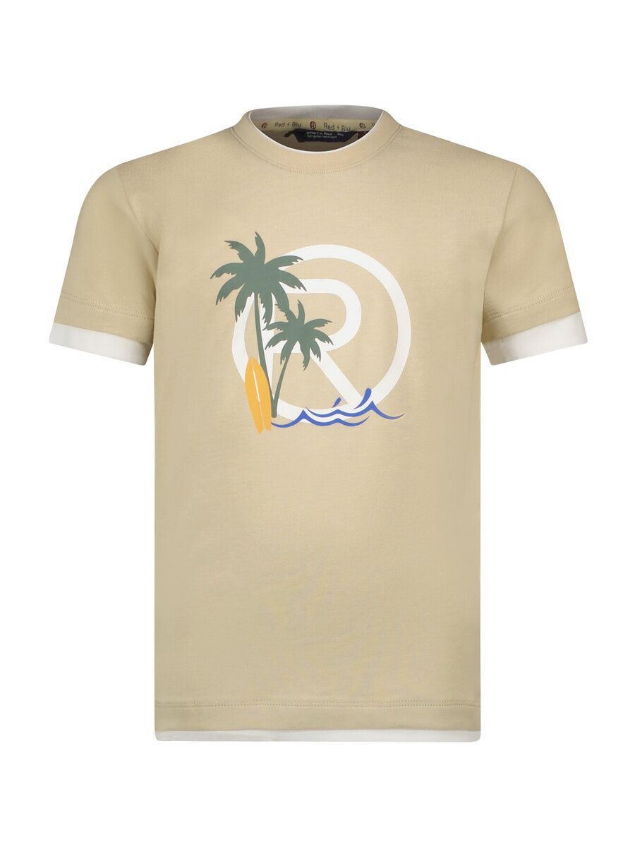 T-shirt van het merk Red&blu in het Beige