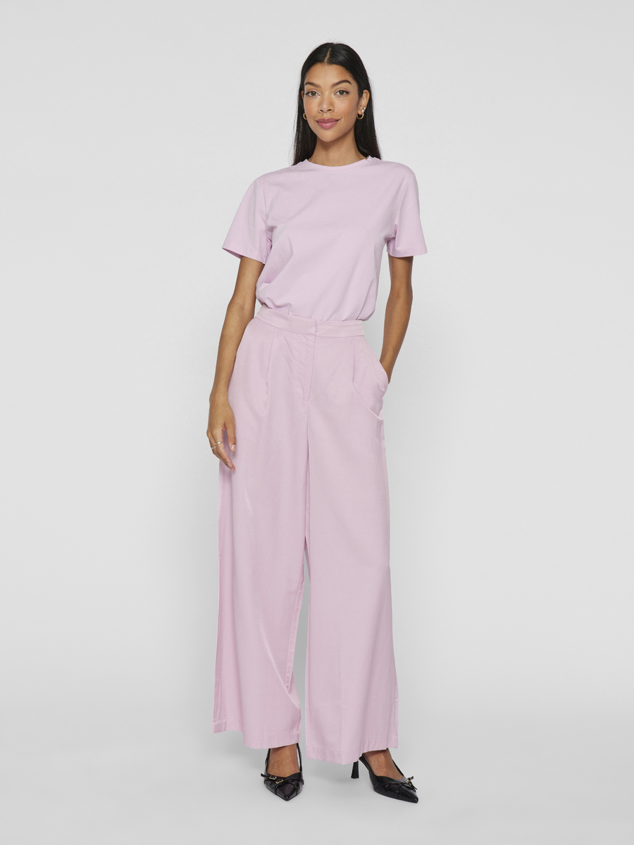 Broek van het merk Vila in het Roze