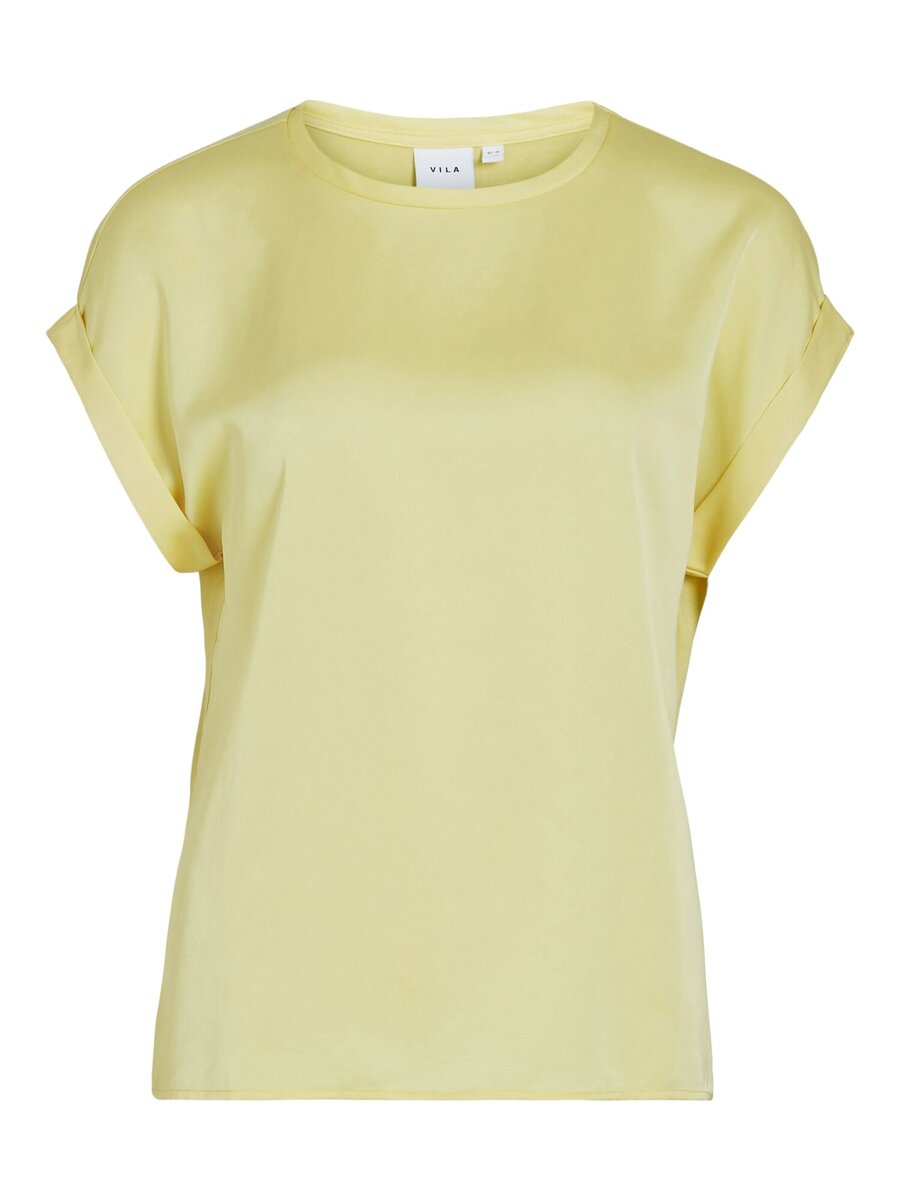 T-shirt van het merk Vila in het Geel