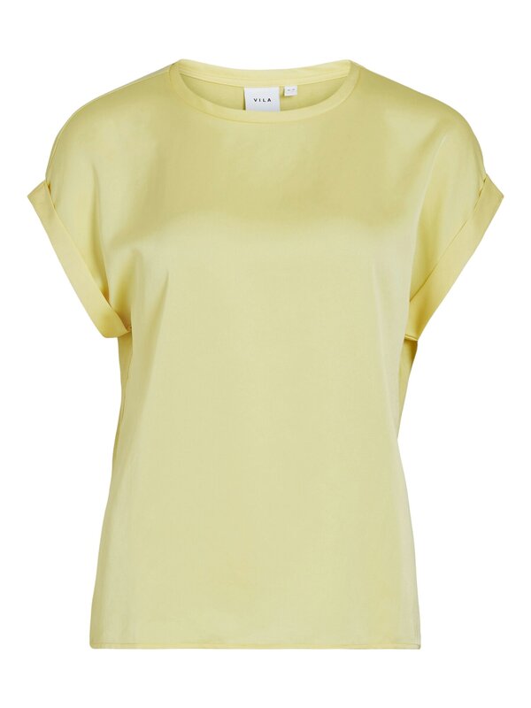 T-shirt van het merk Vila in het Geel