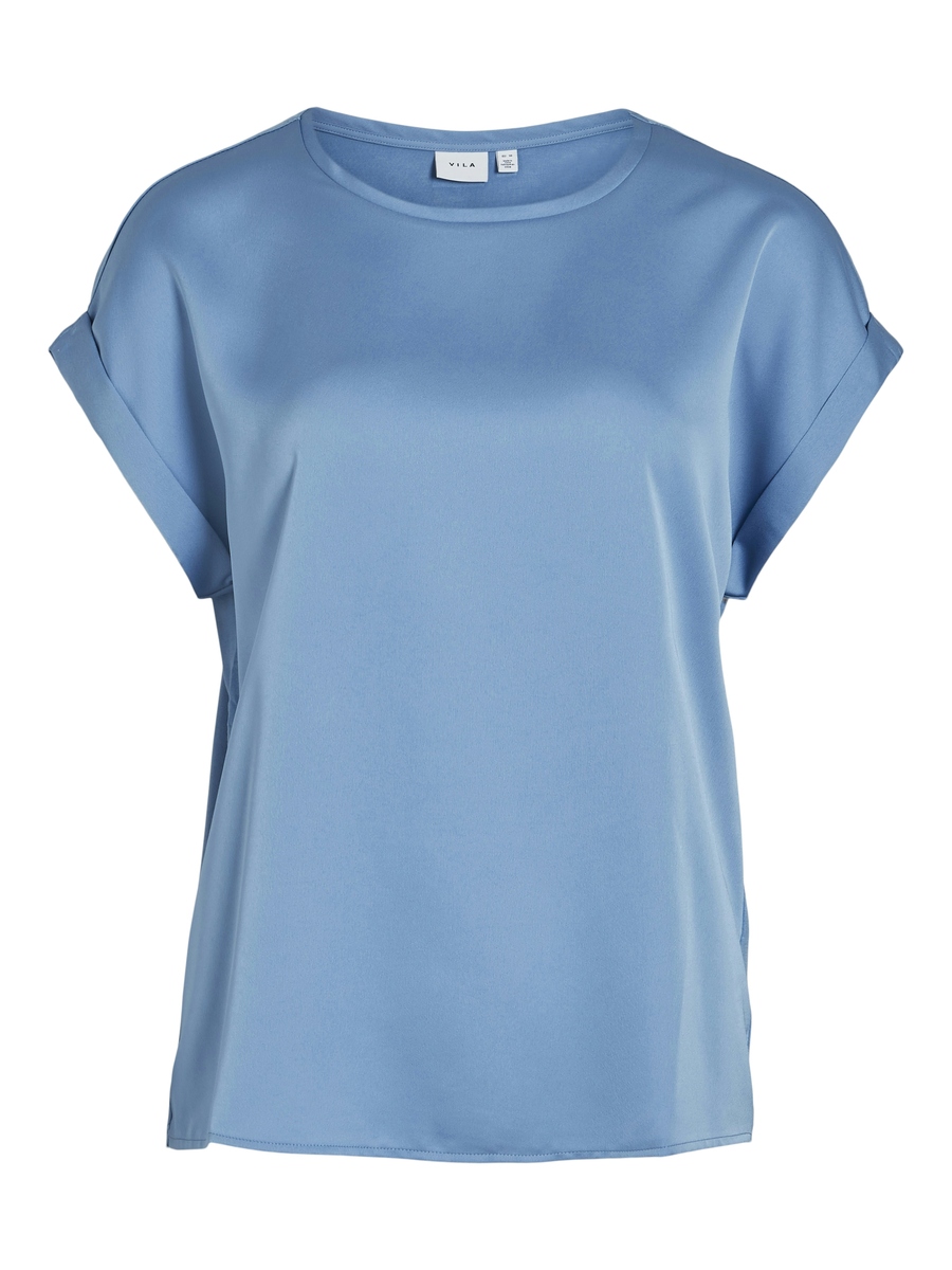T-shirt van het merk Vila in het Blauw