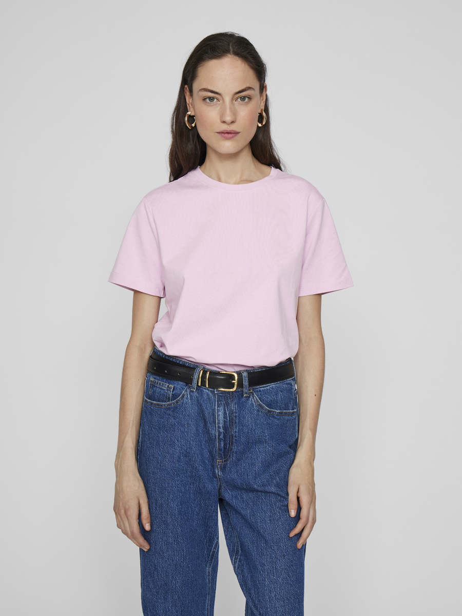 T-shirt van het merk Vila in het Roze