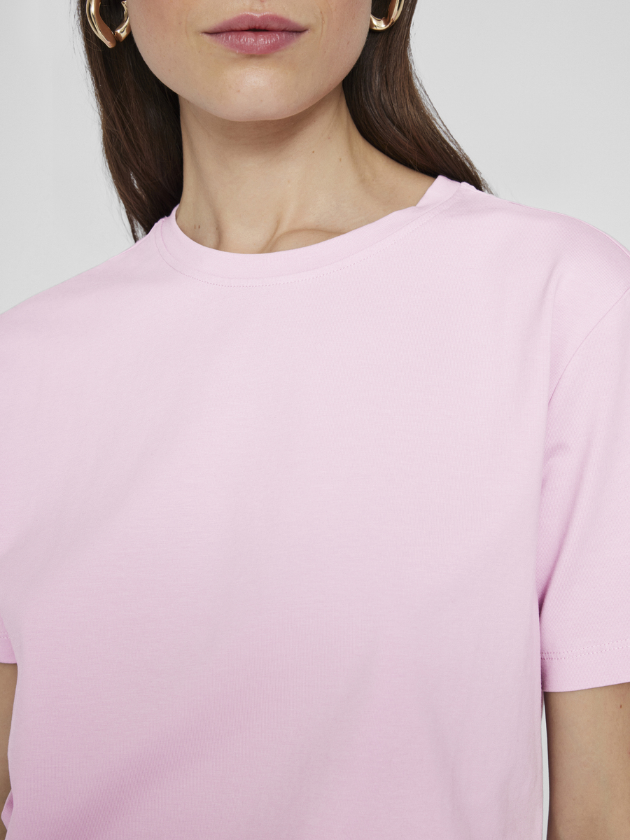 T-shirt van het merk Vila in het Roze