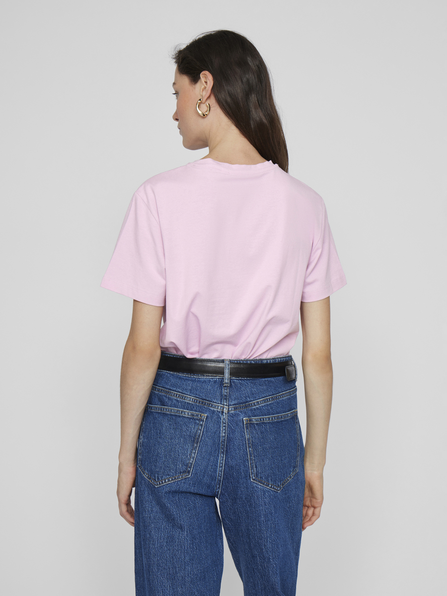 T-shirt van het merk Vila in het Roze