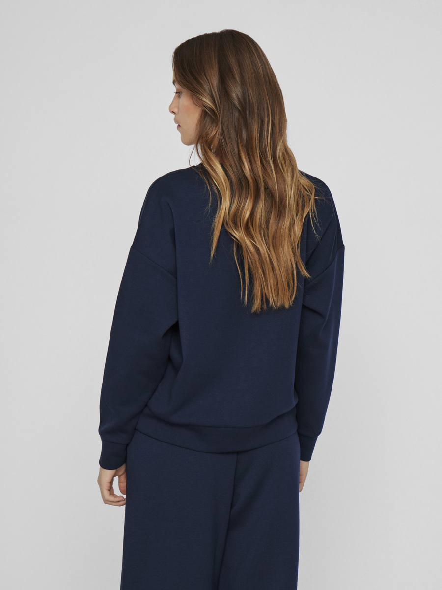 T-shirt van het merk Vila in het Blauw