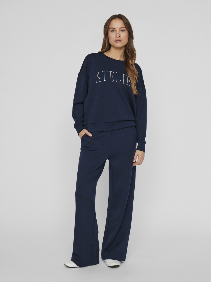 T-shirt van het merk Vila in het Blauw