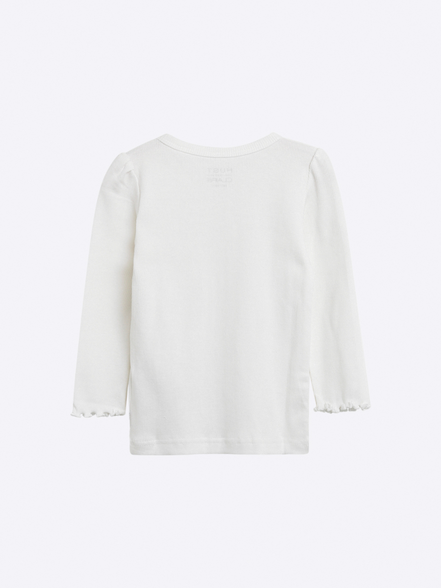 T-shirt van het merk Hust&claire in het Ecru