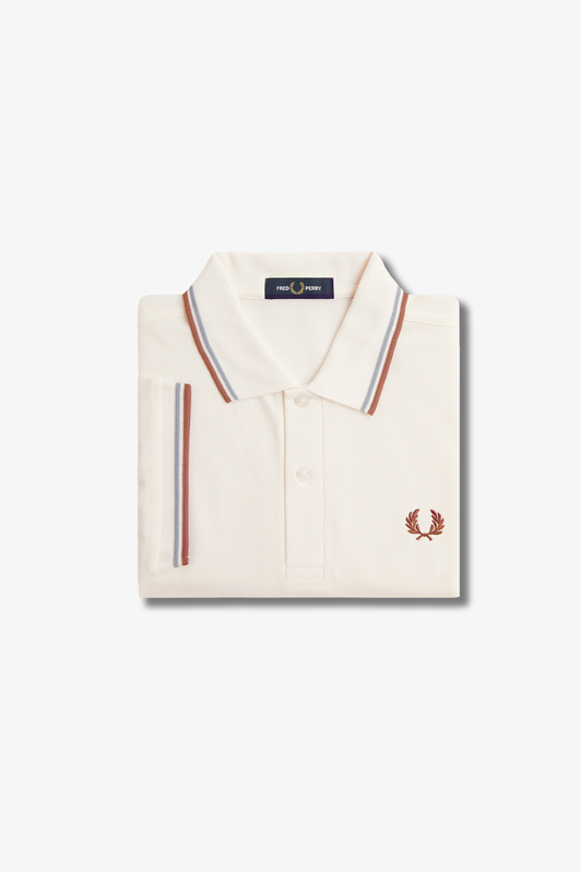 Polo van het merk Fred Perry in het Ecru