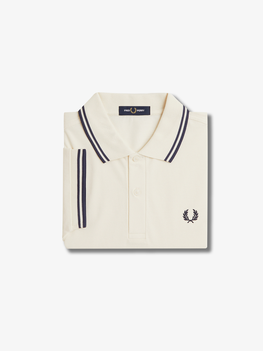 Polo van het merk Fred Perry in het Ecru