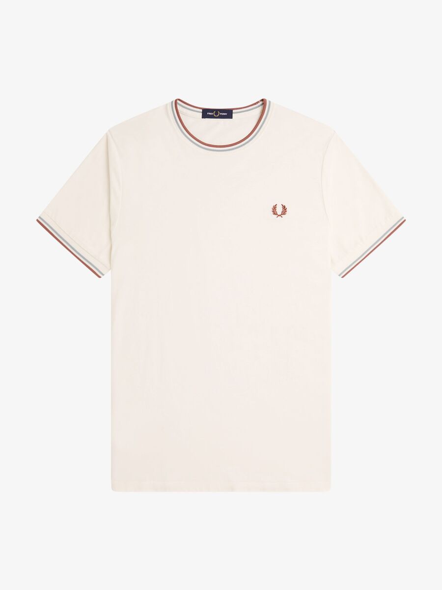 T-shirt van het merk Fred Perry in het Ecru