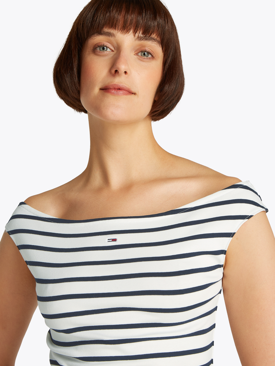 T-shirt van het merk Tommy Jeans in het Ecru