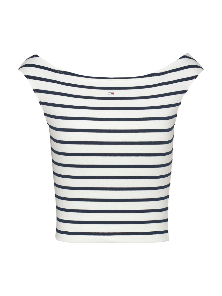 T-shirt van het merk Tommy Jeans in het Ecru