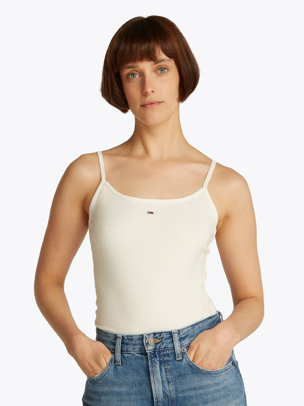 Top van het merk Tommy Jeans in het Ecru