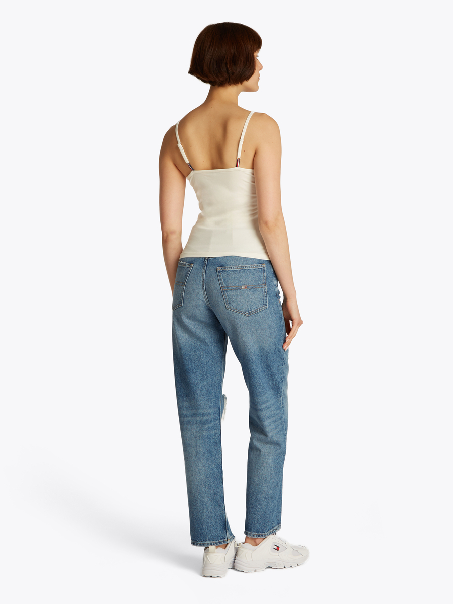 Top van het merk Tommy Jeans in het Ecru