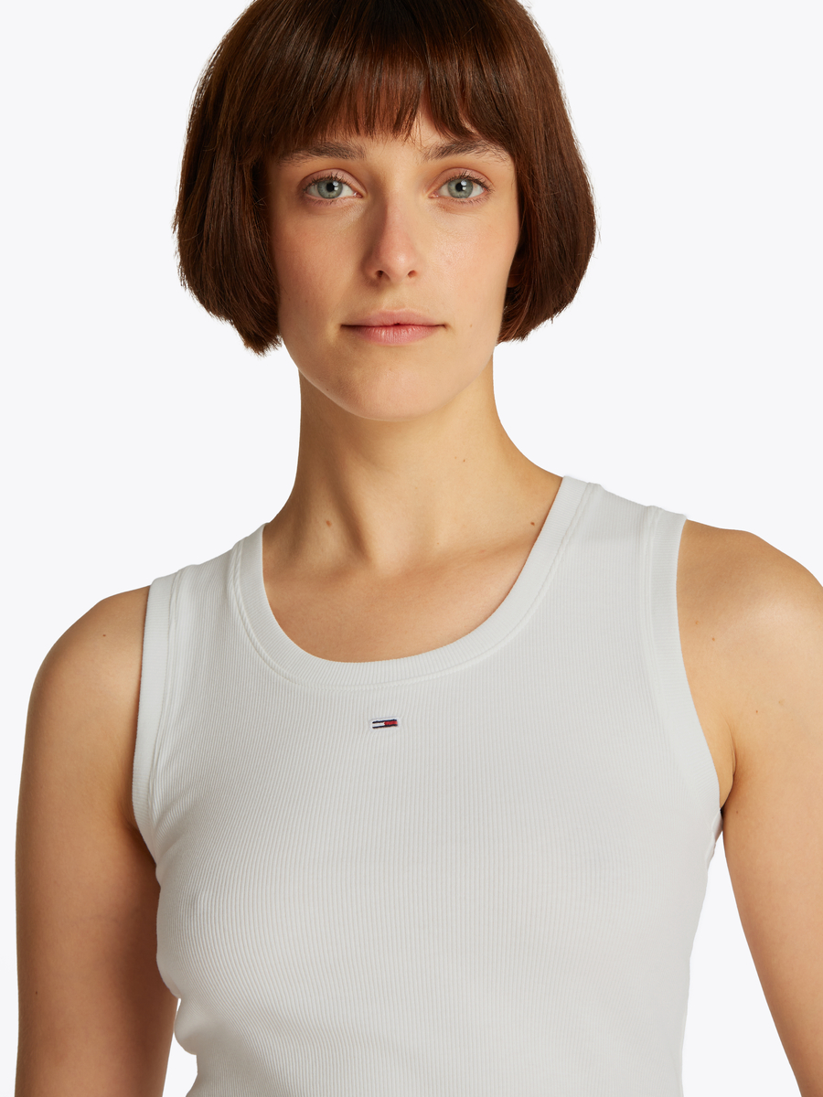 Top van het merk Tommy Jeans in het Ecru
