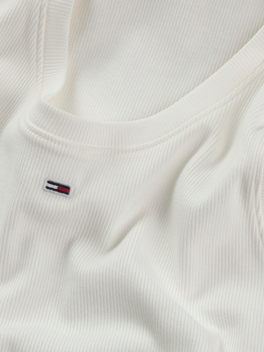 Top van het merk Tommy Jeans in het Ecru