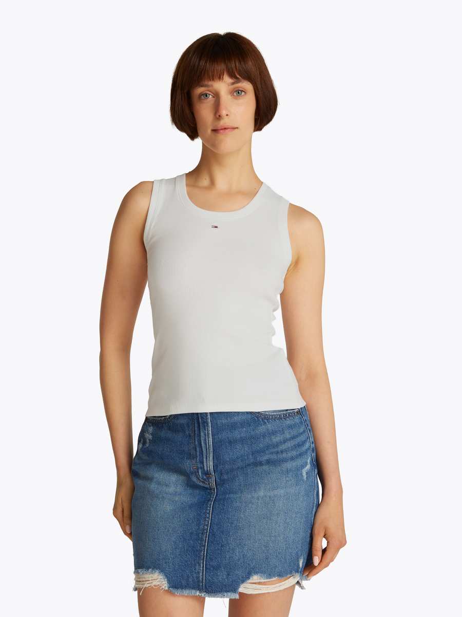 Top van het merk Tommy Jeans in het Ecru