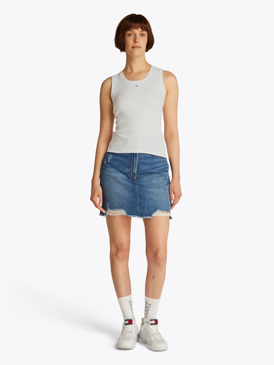 Top van het merk Tommy Jeans in het Ecru
