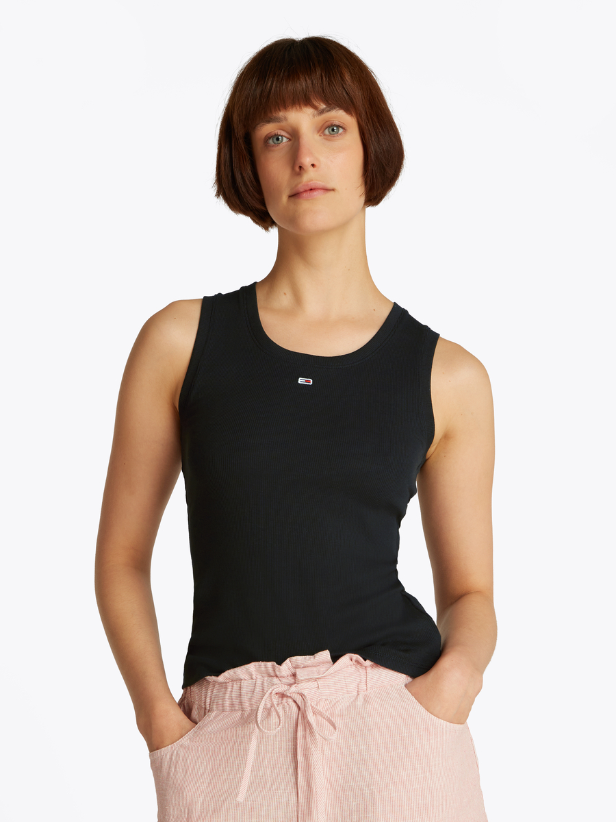 Top van het merk Tommy Jeans in het Zwart