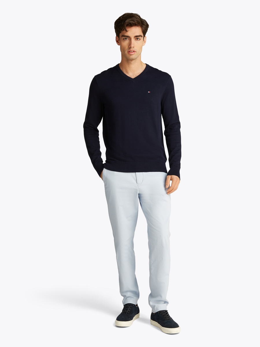Sweater van het merk Tommy Hilfiger in het Marine