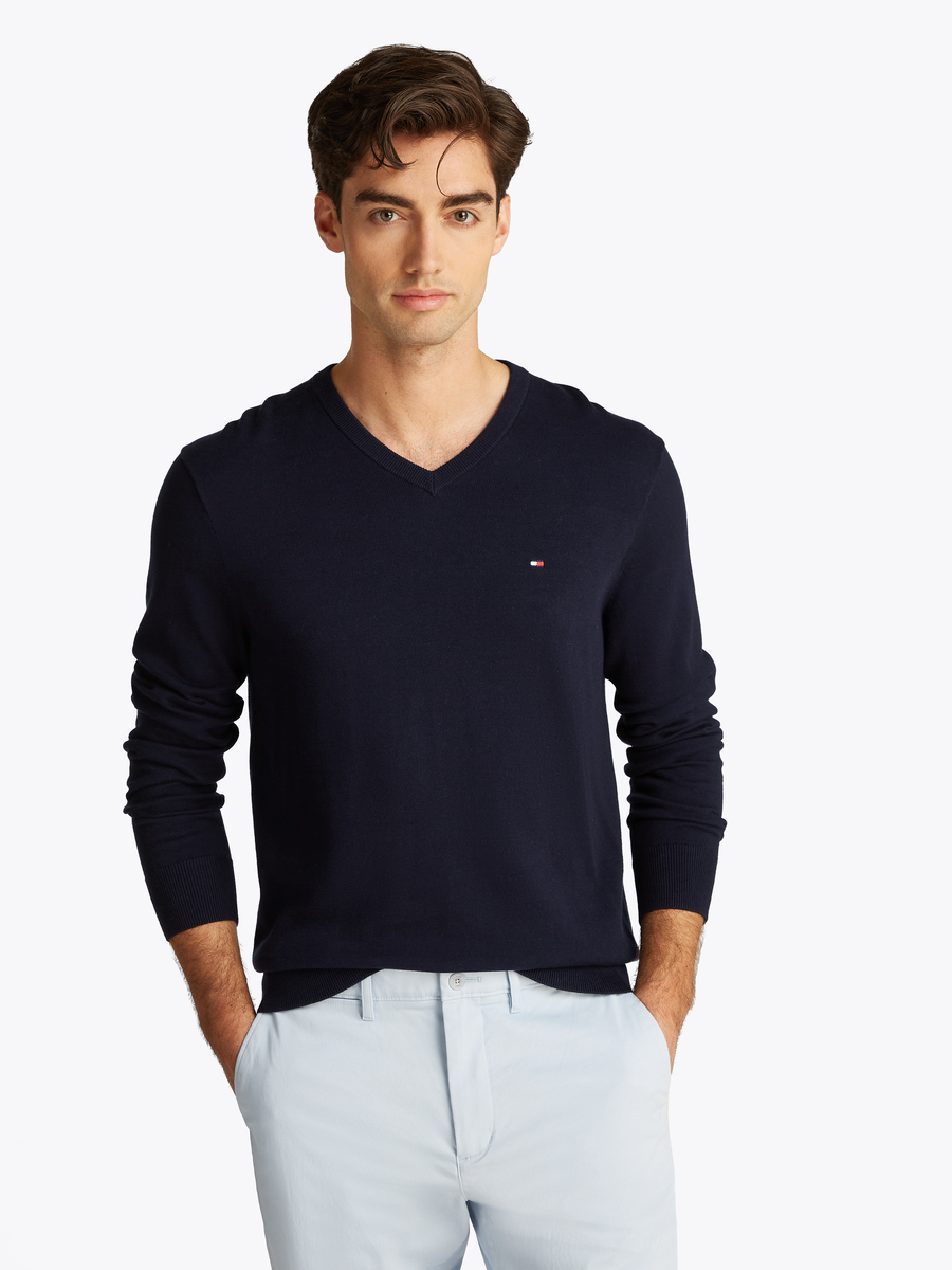 Sweater van het merk Tommy Hilfiger in het Marine