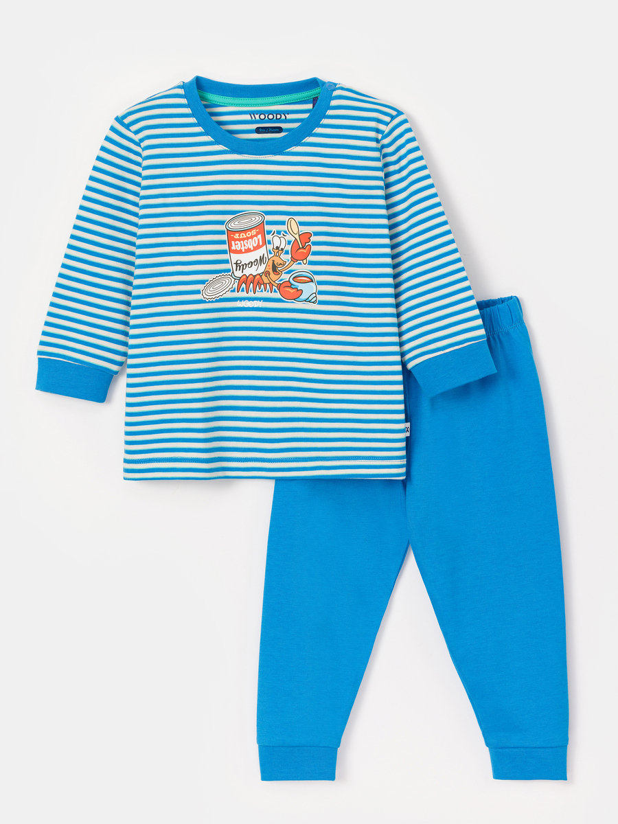 Pyjama van het merk Woody in het Marine