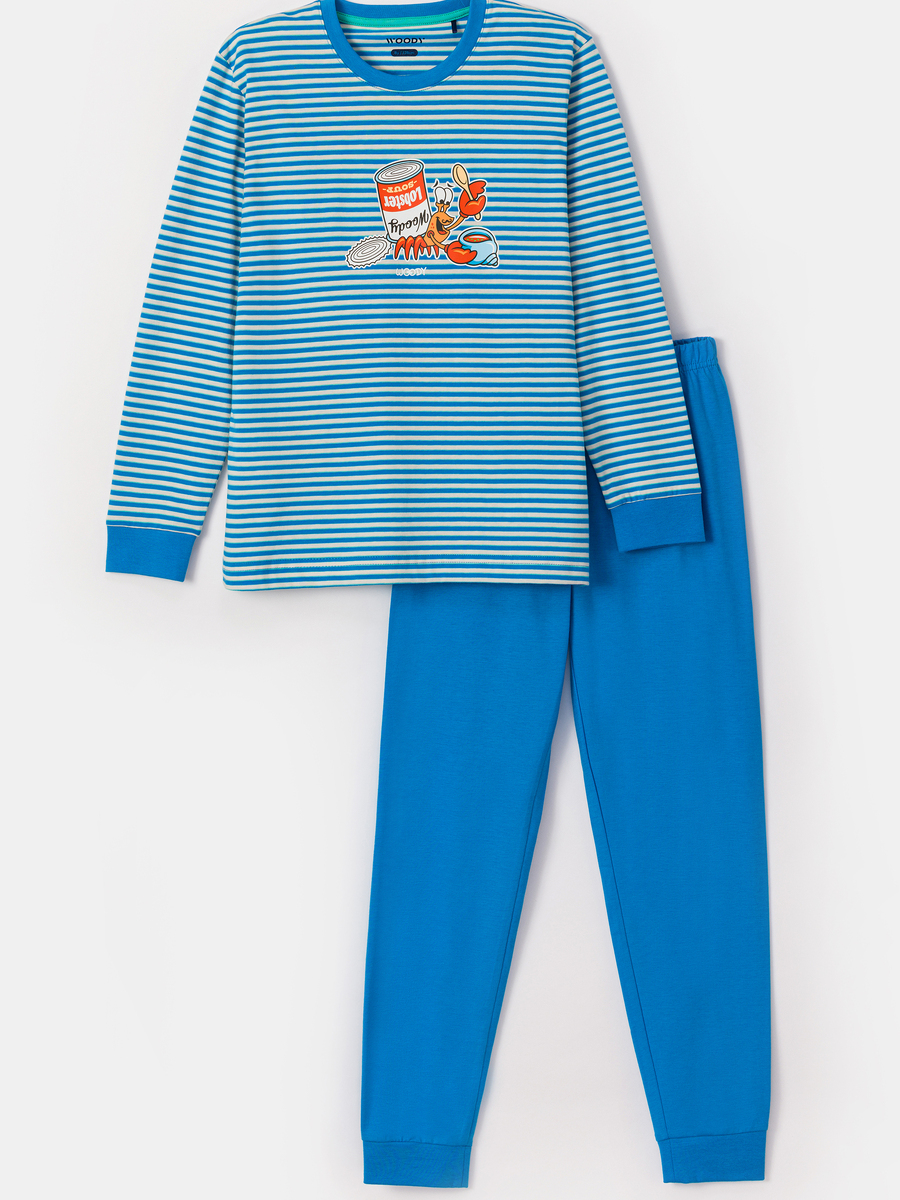 Pyjama van het merk Woody in het Marine