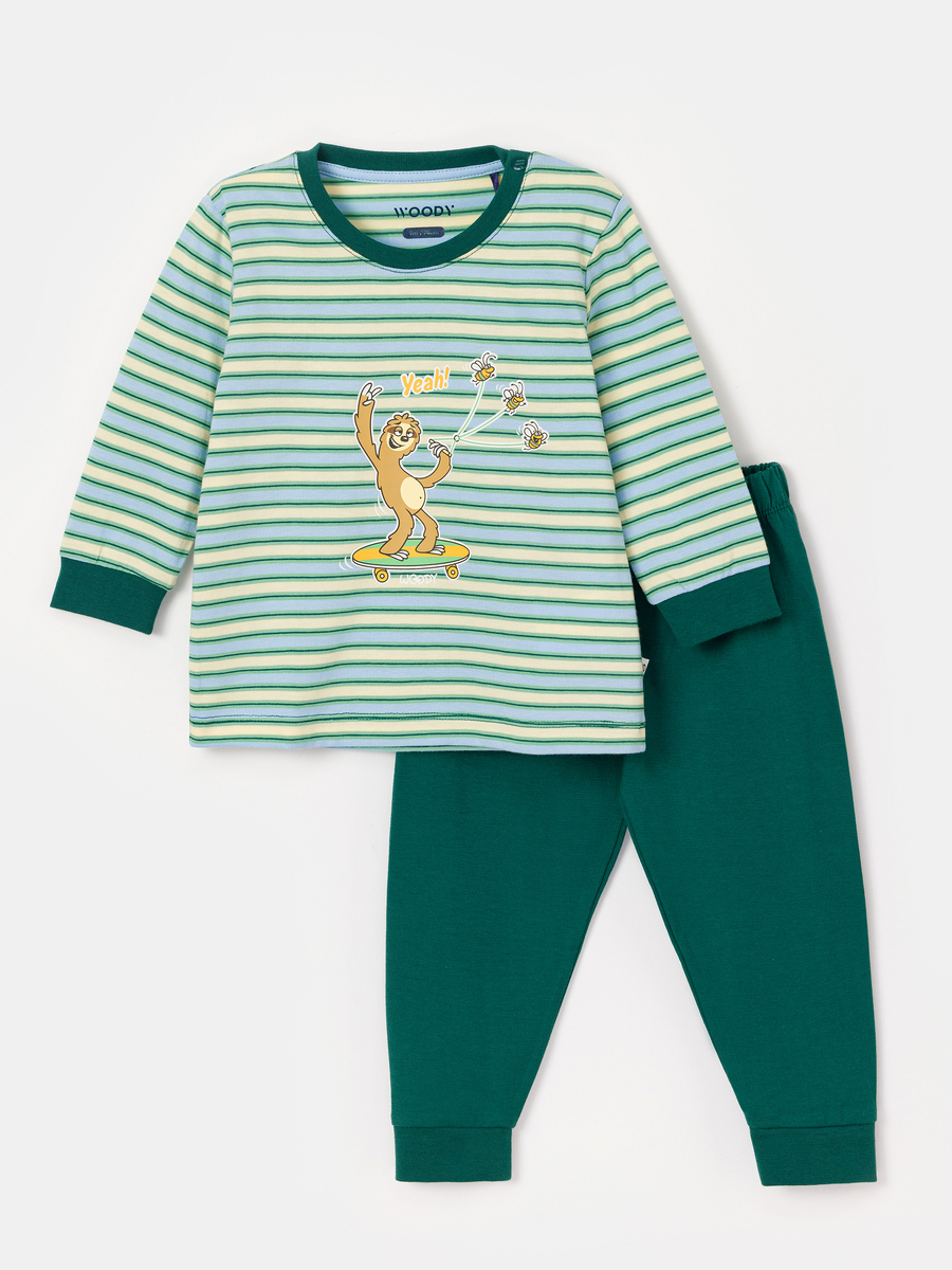 Pyjama van het merk Woody in het Groen