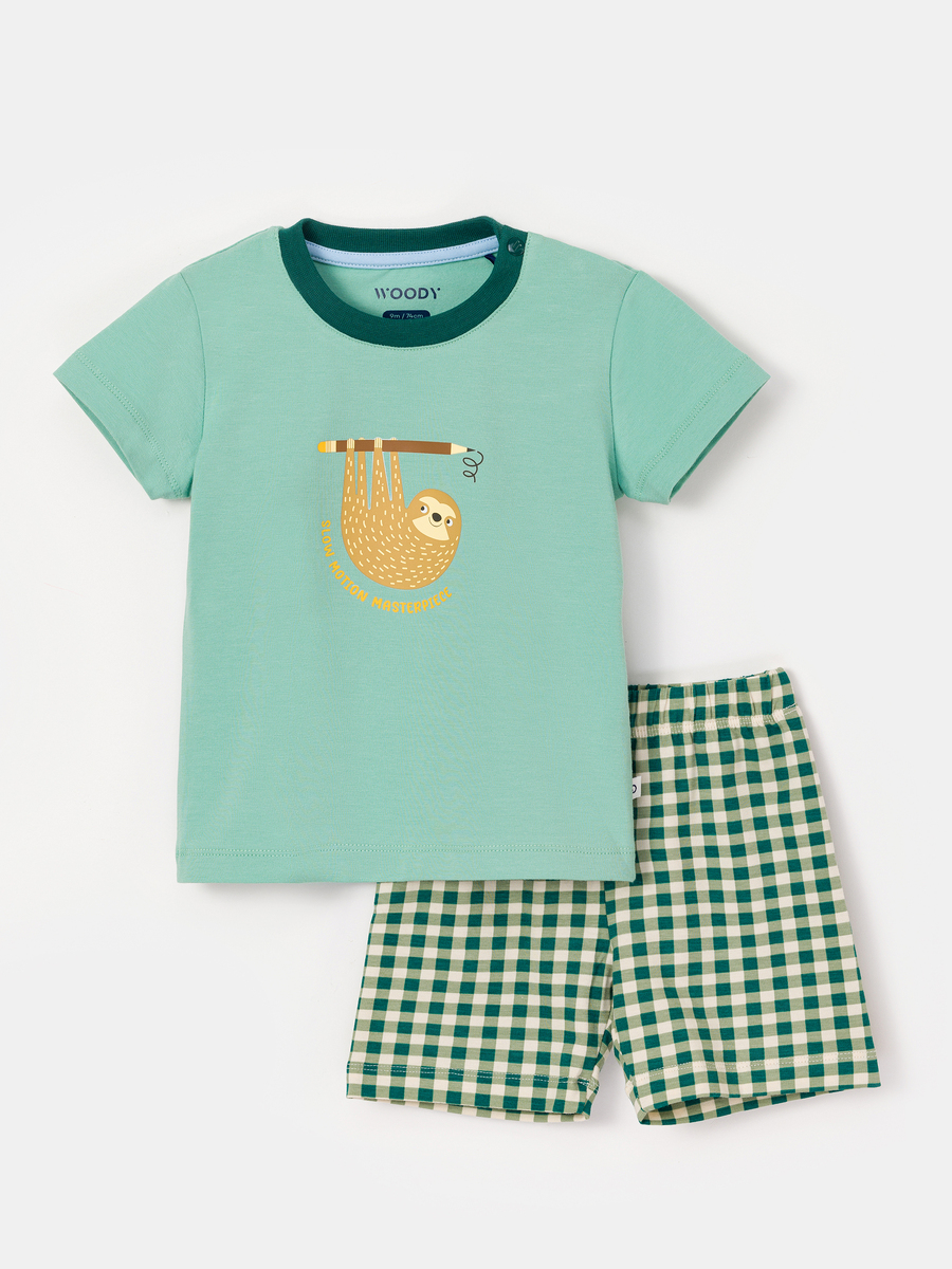 Pyjama van het merk Woody in het Groen