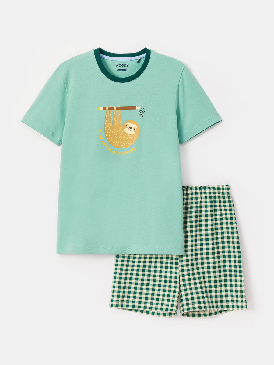 Pyjama van het merk Woody in het Groen