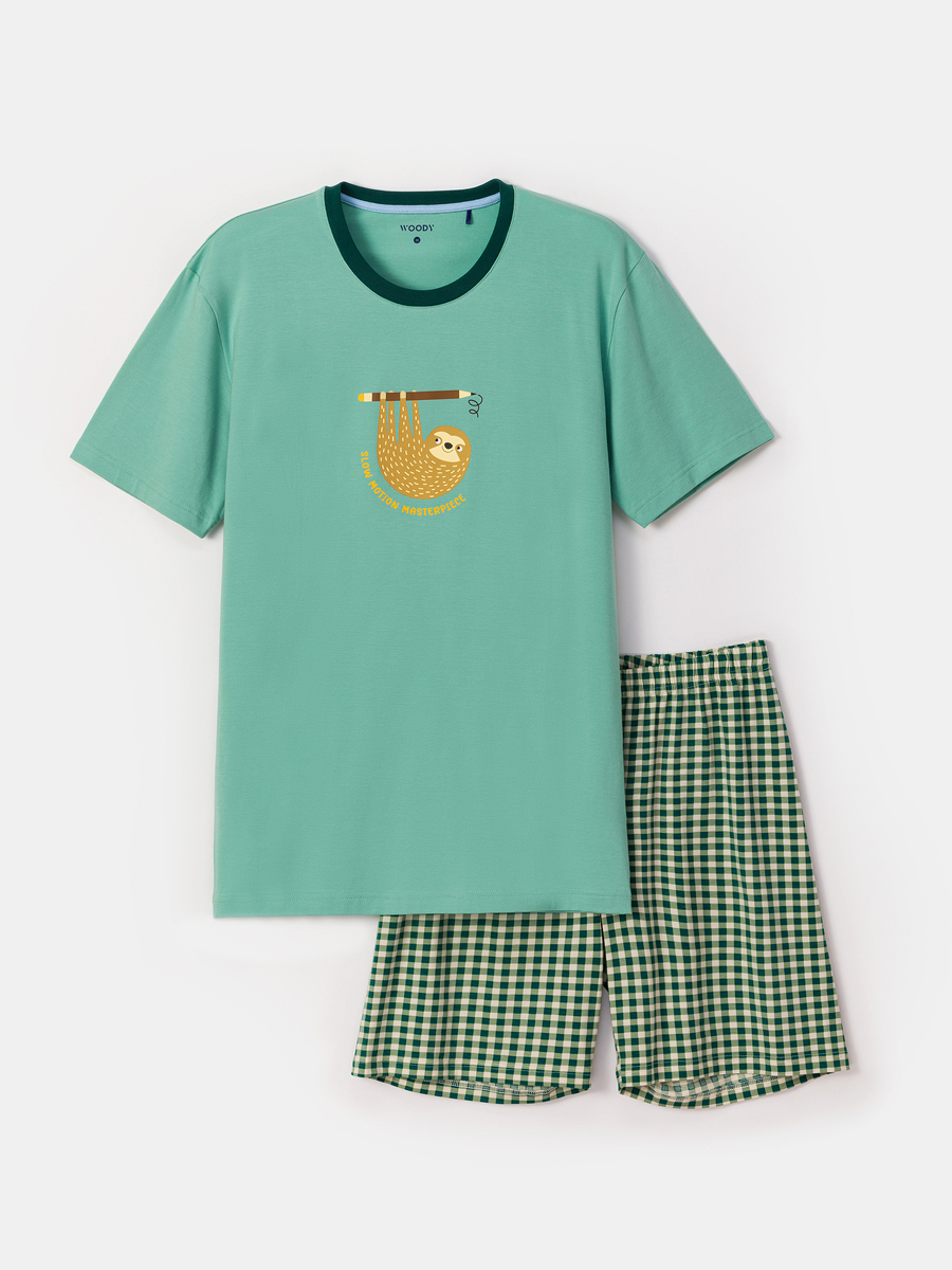 Pyjama van het merk Woody in het Groen