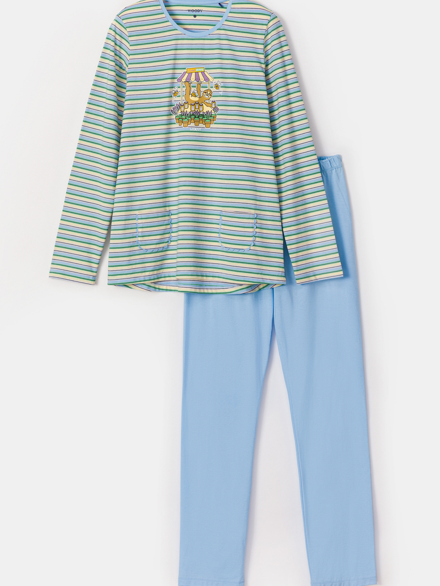 Pyjama van het merk Woody in het Blauw