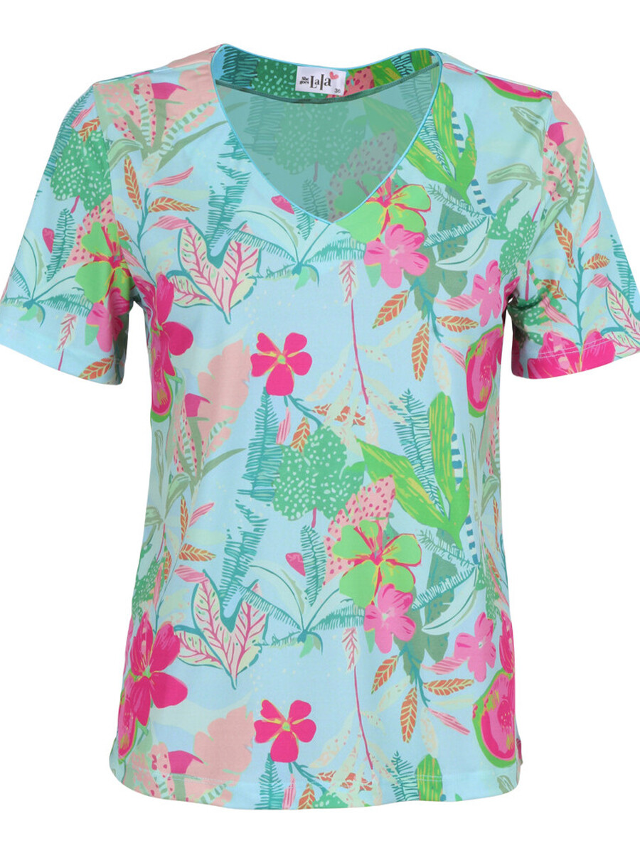 T-shirt van het merk She Goes Lala in het Blauw