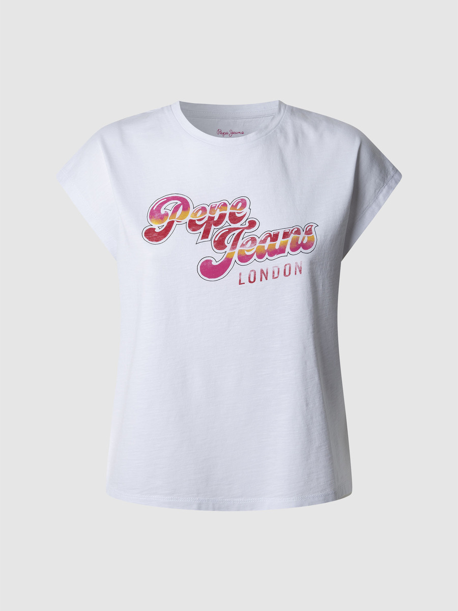T-shirt van het merk Pepe Jeans in het Wit