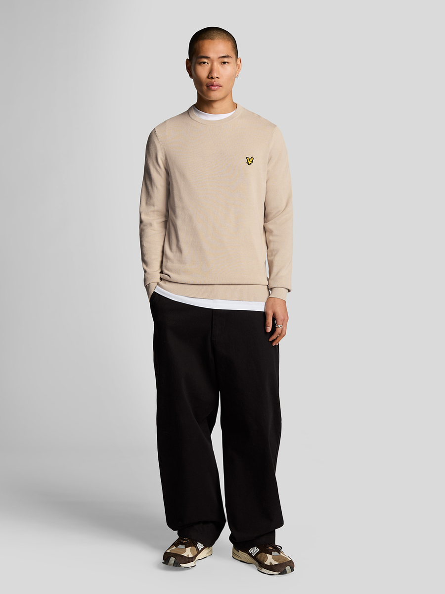 Pull van het merk Lyle & Scott in het Beige