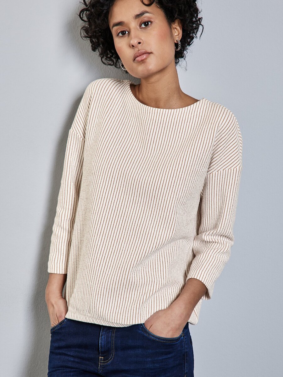Pull van het merk Street One in het Beige