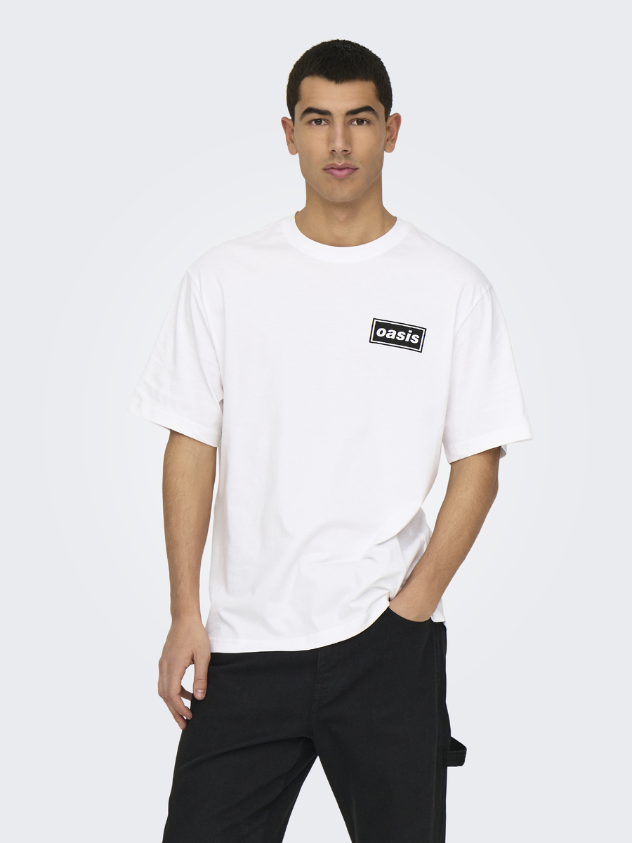 T-shirt van het merk Only & Sons in het Wit
