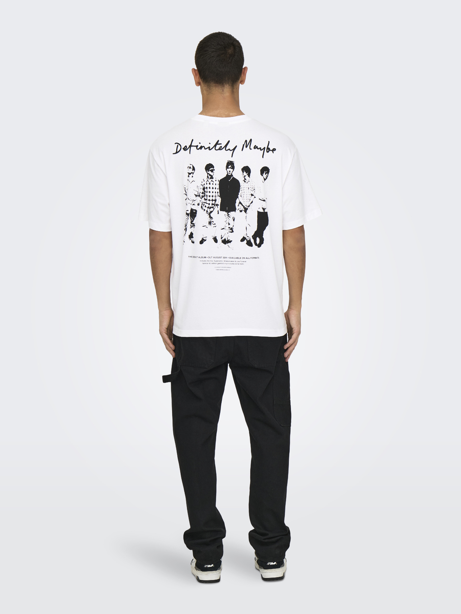 T-shirt van het merk Only & Sons in het Wit