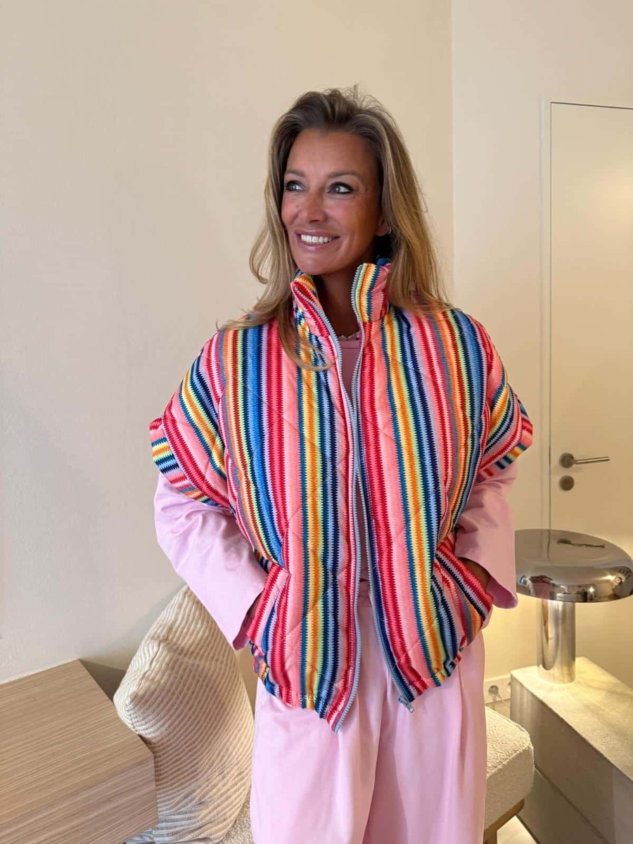 Bodywarmer van het merk Mei-li in het Roze