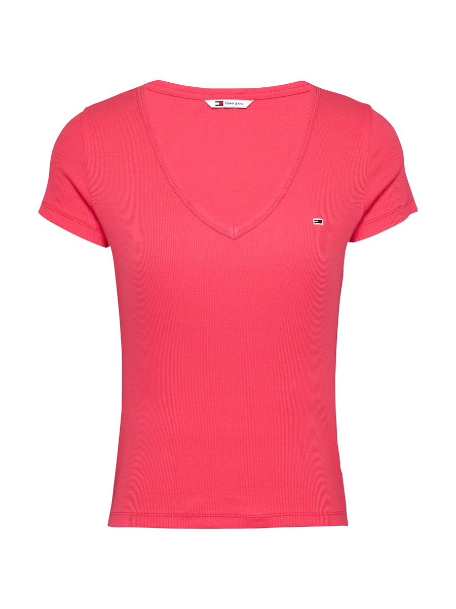 T-shirt van het merk Tommy Jeans in het Rood