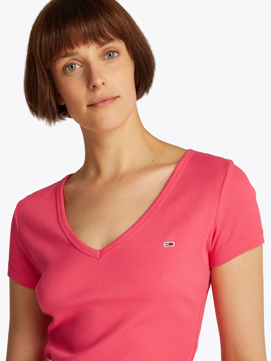 T-shirt van het merk Tommy Jeans in het Rood