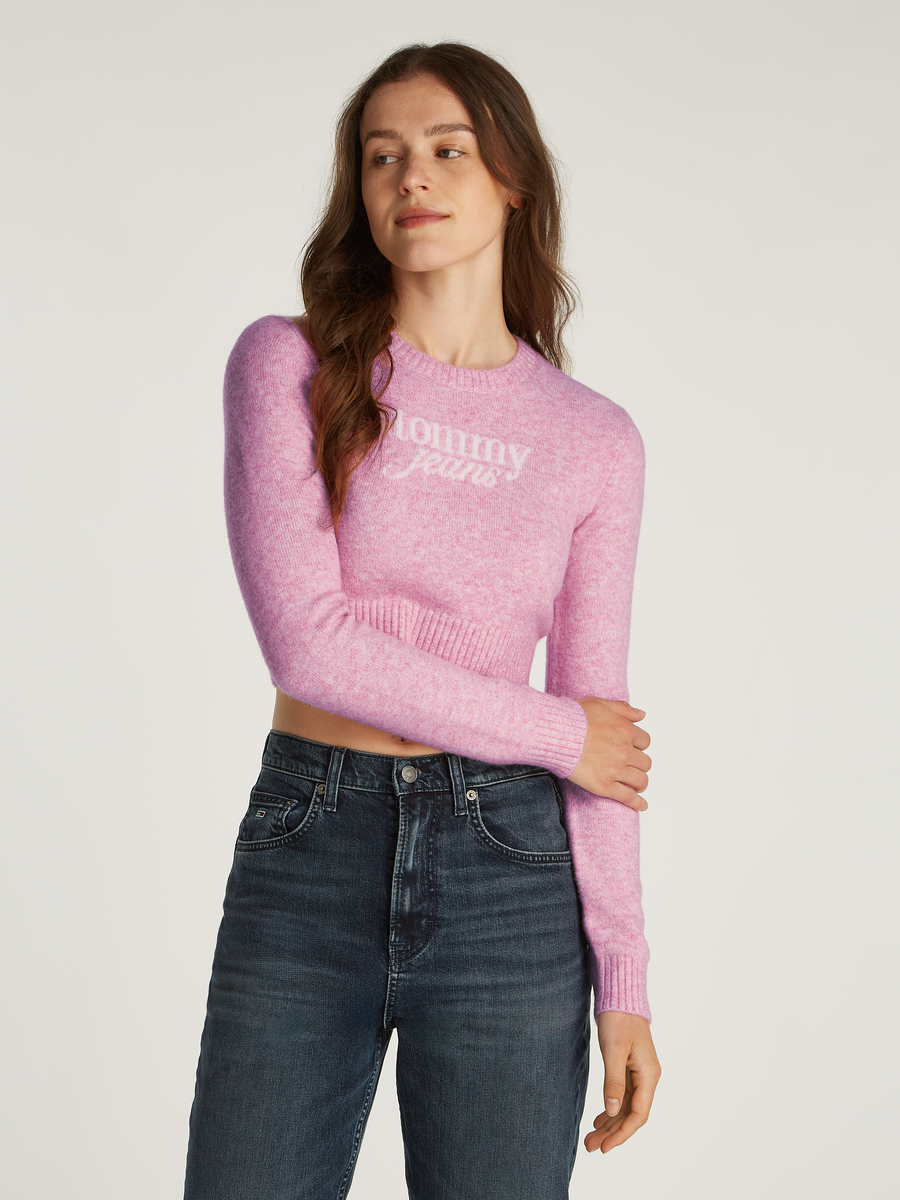 Sweater van het merk Tommy Jeans in het Roze