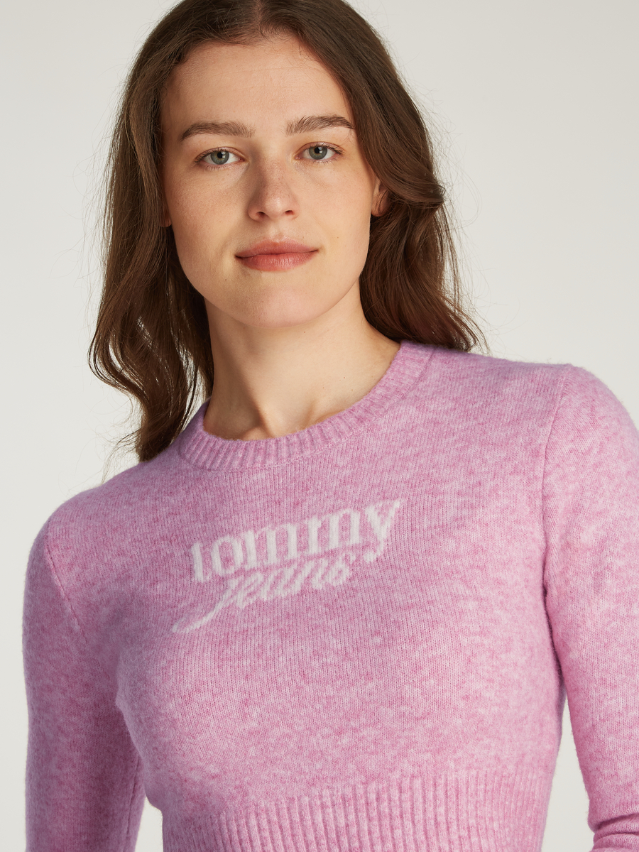Sweater van het merk Tommy Jeans in het Roze