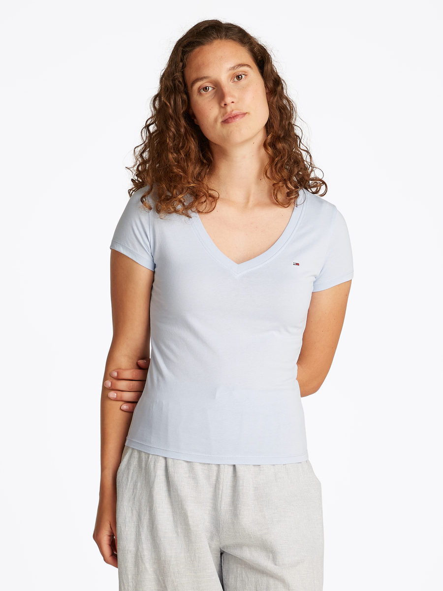 T-shirt van het merk Tommy Jeans in het Blauw