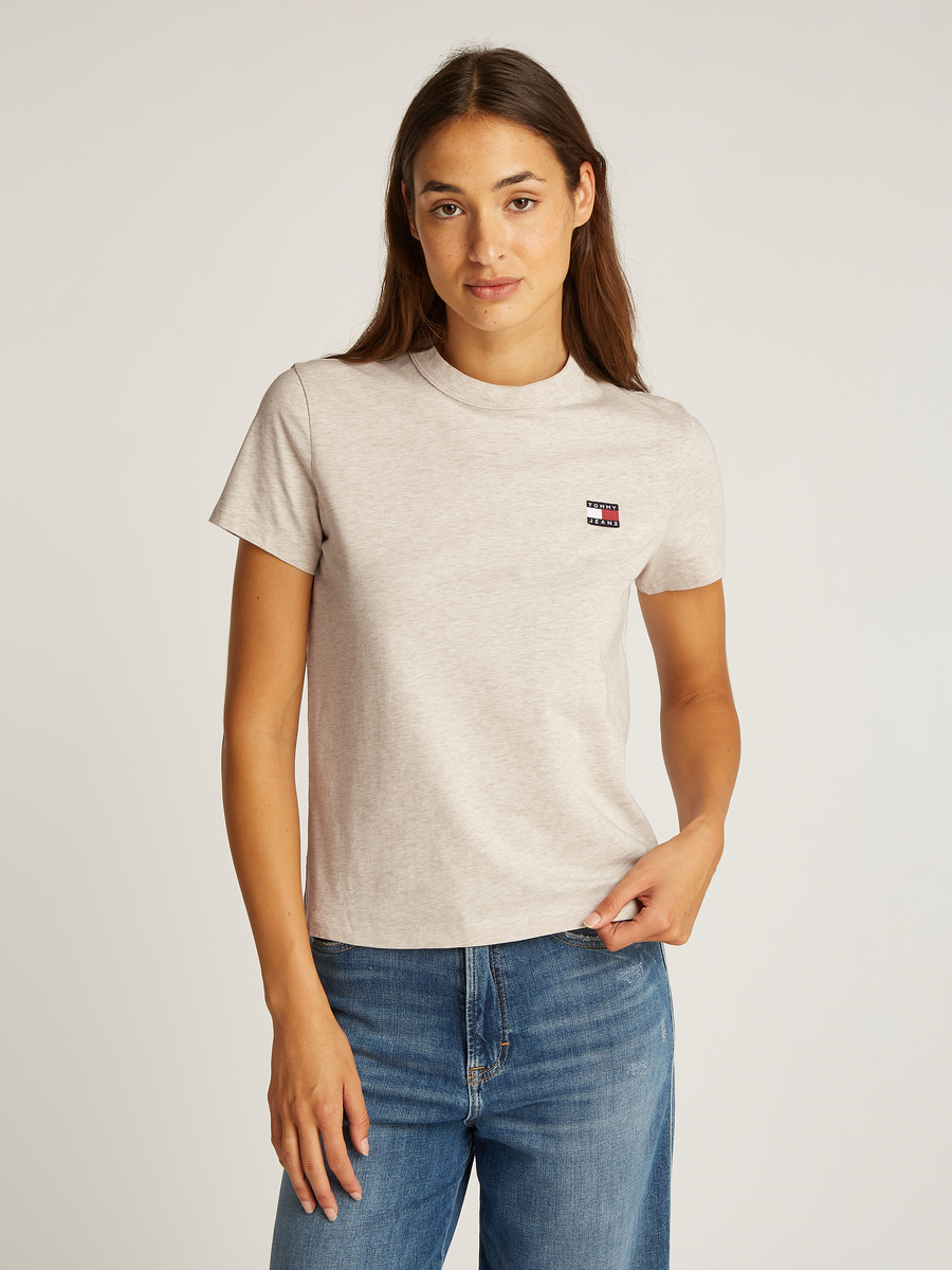 T-shirt van het merk Tommy Jeans in het Ecru
